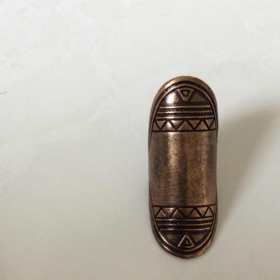 New Erin Wasson X Low Luv Aztec Ring Bronze Sz 5